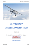 FLY! LEGACY MANUEL UTILISATEUR