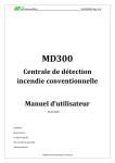 Centrale de détection incendie conventionnelle Manuel d`utilisateur