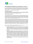 Documentation Sp&eacute;cifique de Programme (&laquo; SPD