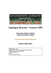 Catalogue Sécurité - Traceurs GPS