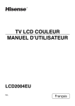 lcd2004eu tv lcd couleur manuel d`utilisateur