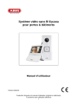 Syst&egrave;me vid&eacute;o sans fil Eycasa pour portes & b&acirc;timents