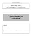 2013-14 Cahie des Clauses Particulières
