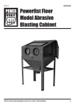 Powerfist Floor Model Abrasive Blasting Cabinet