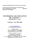 techniques quantitatives de gestion i