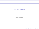 INF 462: Logique