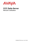 CCC Delta Server Manuel d`utilisateur