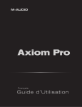 Guide d`Utilisation | Axiom Pro - M