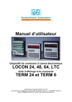 Manuel d`utilisateur LOCON 24, 48, 64, LTC TERM