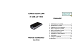 Coffret externe LAN et USB 3,5" HDD Manuel d`utilisateur