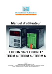 Manuel d´utilisateur LOCON 16 / LOCON 17 TERM 4 / TERM 5