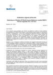Notification Urgente de Sécurité Générateurs d`Ablation RF Multi