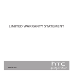 LIMITED WARRANTY STATEMENT