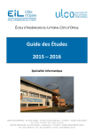 Guide des Études 2015 – 2016
