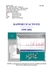 RAPPORT D`ACTIVITE 1999-2001