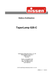TaperLamp 626-C Notice d`utilisation