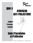 ATOMISEUR ANTI-PROJECTIONS Guide D`installation et D
