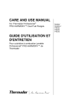 CARE AND USE MANUAL