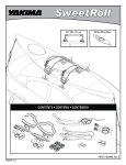 Yakima SweetRoll Kayak Roller Rack Instructions Manual