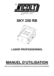 SKY 250 RB MANUEL D`UTILISATION