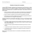 Micro Centre Pythagore Inc. R&eacute;alisations &Eacute;valuation du fran&ccedil;ais