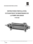 instructions d`installation, d`utilisation et de maintenance de la