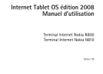 Internet Tablet OS édition 2008 Manuel d`utilisation