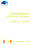 Catalogue des aides techniques Braille / Vocal