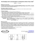 Kit d`analyse de la concentration en dioxyde de chlore