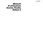 Manuel d`utilisation Anime Studio Debut 6