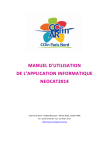manuel d`utilisation de l`application informatique - CLIN Paris-Nord