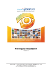 Pr&eacute;requis installation