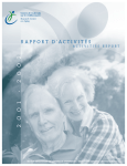 RAPPORT D`ACTIVITÉS - Centre de recherche sur le vieillissement