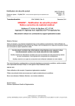 URGENT &ndash; Notification de s&eacute;curit&eacute; produit Notice