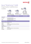 Xerox® WorkCentre™ 6400 Imprimante multifonction couleur