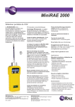 RAE Systems - MiniRAE 2000 datasheet (French)