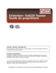 Nieco Ex6220 Toaster 6220-FR_Nieco MPB94 Manual