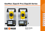 GeoMax Zipp10 Pro/Zipp20 Series - GeoMax