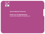 Déploiement du DMP - esante.gouv.fr, le portail de l`ASIP Santé