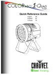 COLORado™ 1 Quad Tour Quick Reference Guide, Rev. 7 ML