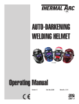 AUTO-DARKENING WELDING HELMET Operating Manual