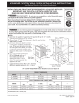 KENMORE ELECTRIC WALL OVEN INSTALLATION INSTRUCTIONS