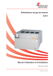 Manuel d`utilisation et d`installation Refroidisseur de gaz de mesure