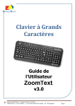 Documentation Utilisateur Clavier Zoomtext