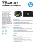 Fiche technique HP Officejet Pro 8610 e-AiO Drucker français