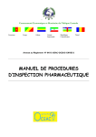 manuel de procedures d`inspection pharmaceutique