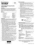 Manuel d`utilisation Thermomètre infrarouge de poche Modèle IR201A