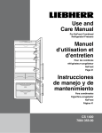 Use and Care Manual Manuel d`utilisation et d`entretien