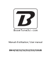 Manuel d`utilisation / User manual BM