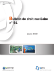 Bulletin de droit nucléaire n° 91, Volume 2013/1